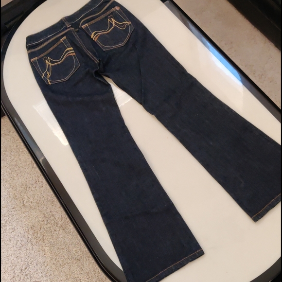 DKNY Dark Wash Flare Jeans Size 1 - Picture 3 of 5